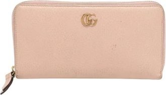 Gucci Pre-owned Wallets, female, Pink, Size: ONE SIZE Pre-owned Marmont Wallet