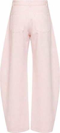 Alaia Womens Jeans Pink Dyed Cotton Low-Rise