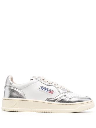 Autry Medialist Low Leather Sneakers-Donna