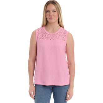 Wilt Shell with Lace Yoke Top in Begonia Pink at Nordstrom, Size X-Small