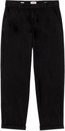 Oltre Chino broek van katoenmix - Dames - Chinos - Zwart - M - Katoen - Broeken