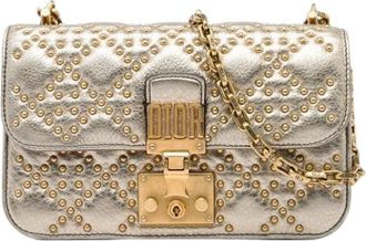 Dior Pre-owned Addict Small Flap Bag - Dames - Vintage Schoudertas - Beige - ONE Size - Leer - Vintage