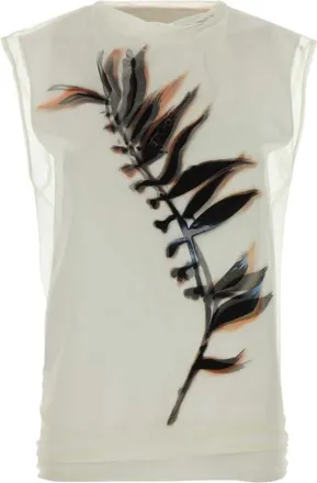 Sportmax White Printed Top
