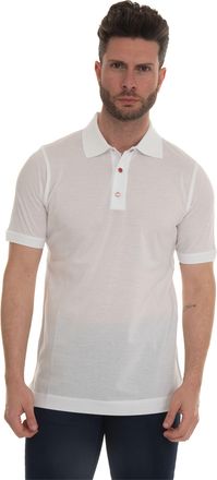Kiton Polo manica corta Bianco Kiton Uomo