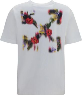 Off-white Arrow Flower T-Shirt - White