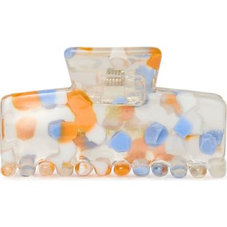 Lele Sadoughi Mini Sprinkle Claw Clip in Clementine Tide 960 at Nordstrom