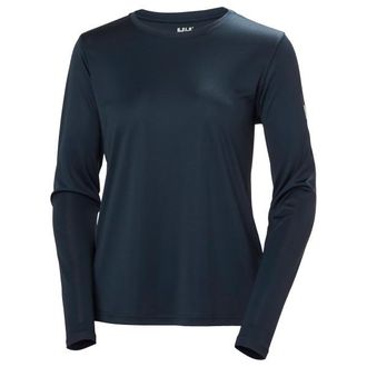 Helly Hansen Tech Crew L/S 2.0 Kunstfaserunterw&auml;sche f&uuml;r Damen | blau