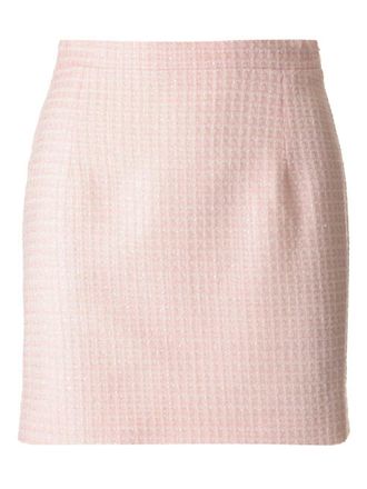 Alessandra Rich Tweed Mini Skirt