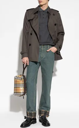 Burberry Kensington Trench Coat, Mens, Grey