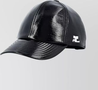 Courrèges cap hat vinyl curved brim