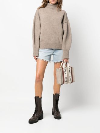 Chlo&eacute; Woody Tote Bag - Beige