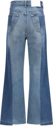E.L.V. Denim Womens Arcola Jeans Dark-Mid Blue Cotton Dark/mid