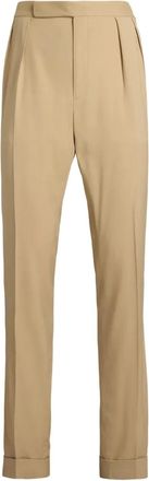 Ralph Lauren Purple Label Gregory pleated gabardine trousers - Neutrals