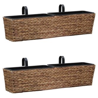 vidaXL Conjunto De Jardineras 2 Unidades Jacinto De Agua Vidaxl