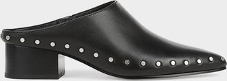 Vince August 40MM Leather Clog Mules