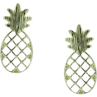 Olivia Welles Maui Pineapple Stud Earrings in Metallic at Nordstrom Rack