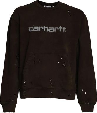 Carhartt Work in Progress Sweatshirts - Heren - Sweatshirts - Bruin - S - Katoen - Hoodies & sweatvesten