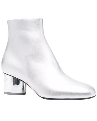 Ferragamo Mirrored Leather Heel Bootie