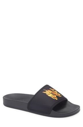 Palm Angels Logo Slide Sandal in Black at Nordstrom Rack, Size 12Us / 45Eu