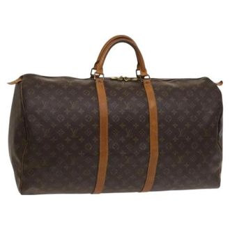 Louis Vuitton Tweedehands Canvas Louis Vuitton tassen - Dames - Pre-owned - Bruin - Maat: ONE Size Leer
