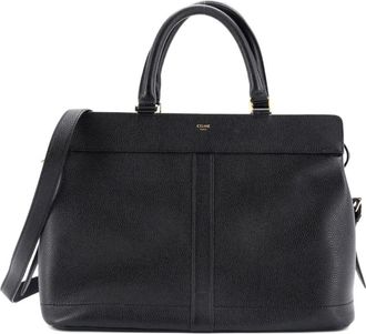 Celine Cabas de France Tote Leather Medium satchel - Zwart