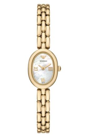 Emporio Armani Sinfonia Mother-of-Pearl Bracelet Watch, 18mm x 24mm in Gold at Nordstrom