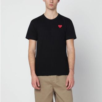 Comme Des Gar&ccedil;ons Black cotton T-shirt