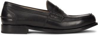 Prada Mens Leather Loafers Black Calfskin