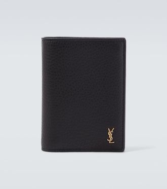 Saint Laurent Tiny Cassandre leather bi-fold wallet