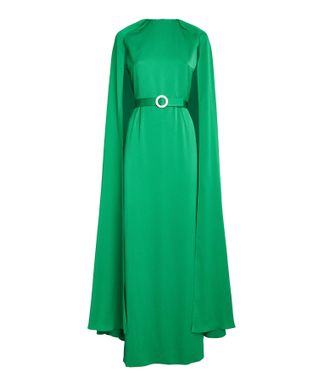 Edeline Lee Mercury Cape Gown Size M