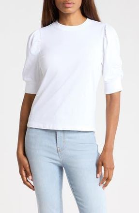 Frame Denim The Frankie Cotton Tee in White at Nordstrom Rack, Size X-Small