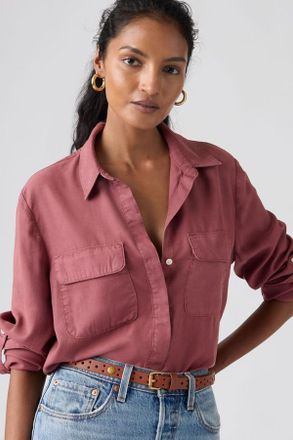 Levi's Elaine Utility Shirt - Donna - XS - Rosso / Crushed Berry