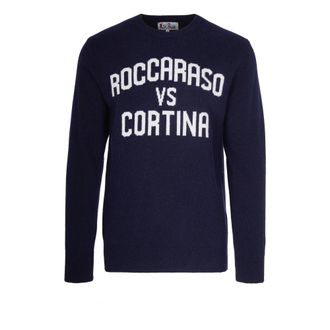 MC2 Saint Barth Round-neck Knitwear, male, Blue, S, Round-neck Knitwear