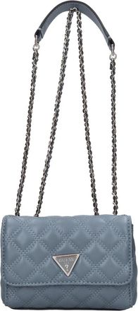 Guess Tassen, Dames, Blauw, ONE Size, Leer, Adelasia Schoudertas