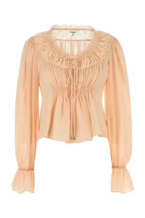 Chloé Light Pink Crepe Blouse