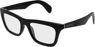 Gucci Glasses, unisex, Black, Size: 53 MM Optical Frame