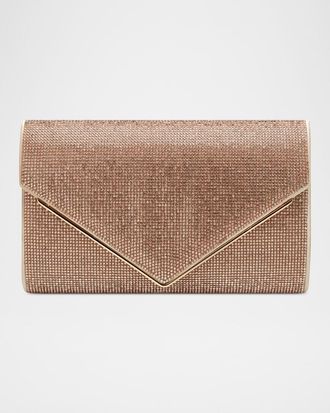 Rafé New York Candy Rhinestone Satin Envelope Clutch Bag
