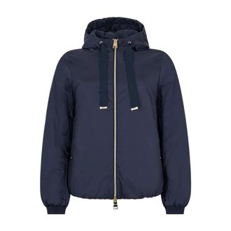 Herno Hooded Padded Jacket - female - Herno - Winter Jackets - Blue - S - Jackets