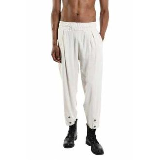 La Haine Inside Us Sweatpants, male, Beige, L, Lightweight Linen Viscose Trousers Ecru