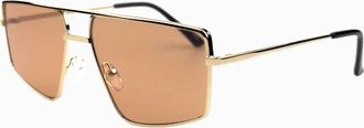 Otra Eyewear Womens Jordan Sunglasses In Gold/brown