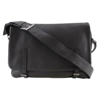 Prada Pre-owned Calf Shoulder Bag - Heren - Vintage Schoudertas - Zwart - ONE Size - Leer - Vintage