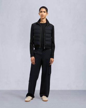 Moose Knuckles Womens Josephine Hybrid Sweater