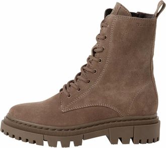 Tamaris Enkellaarsjes - Dames - Schoenen - Beige - Maat: 41 EU Leer