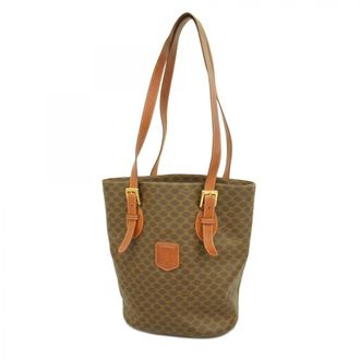 Celine Brown Pvc Tote Bag (Pre-Owned)