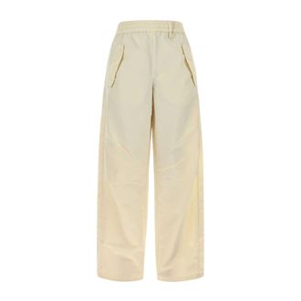 Herno Wide Trousers, female, White, Size: XS Nylon Pant