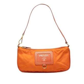 Prada Pre-owned Shoulder Bags, female, Orange, Size: ONE SIZE Pre-owned Vintage Shoulder Bag