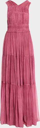 Ulla Johnson Freesia Sleeveless Silk Chiffon Gown