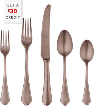 Mepra 5Pc Flatware Set With $30 Credit
