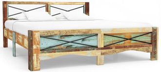 vidaXL Vidaxl - Estructura De Cama De Madera Maciza Reciclada 160x200 Cm