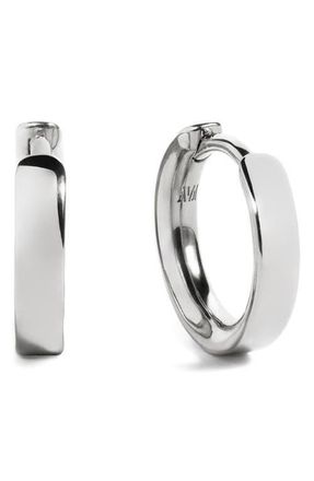 Monica Vinader Essential Huggie Hoop Earrings in Sterling Silver at Nordstrom